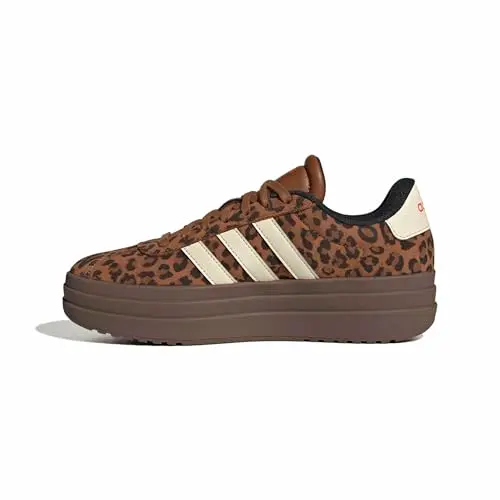 adidas Damen VL Court Bold Schuhe in Dusky Bronze und Weiß, Größe 37 1/3 EU