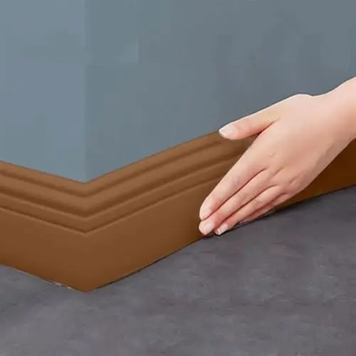 2M Selbstklebende Zierleisten - Kronenformen für Spiegelrahmen und Wohnkultur (Braun, 8 cm)