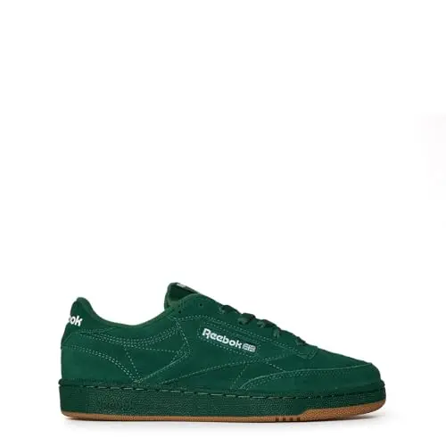Reebok Unisex Club C 85 Sneaker in Dunkelgrün/Weiß, Größe 34.5 EU