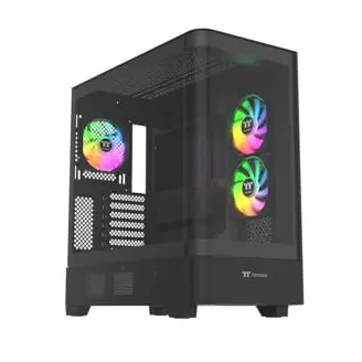 Thermaltake View 290 TG ARGB Black | ATX PC Gehäuse mit Tempered-Glass und ARGB Lüftern