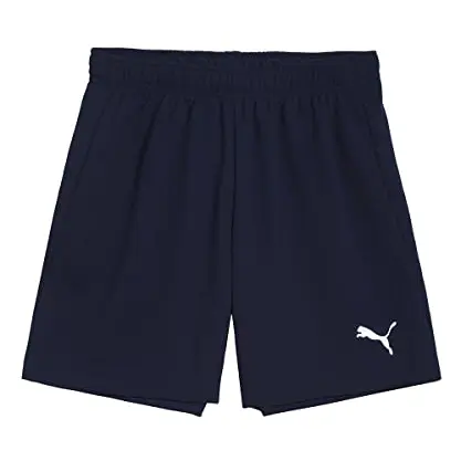PUMA Kinder Teamrise Jr Shorts, Peacoat-White, 164 EU