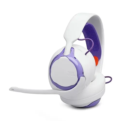 JBL Quantum 250 Kabelgebundene Gaming-Kopfhörer mit Mikrofon, Weiß