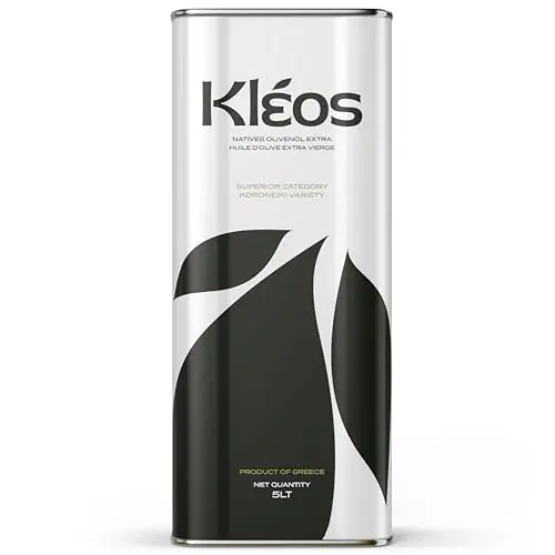 Kleos Extra Natives Olivenöl 5 Liter - Kaltgepresst aus Griechenland - Premium Qualität