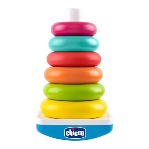 Chicco Stapelturm für Babys mit 6 Ringen, Spielzeug für 9-36 Monate
