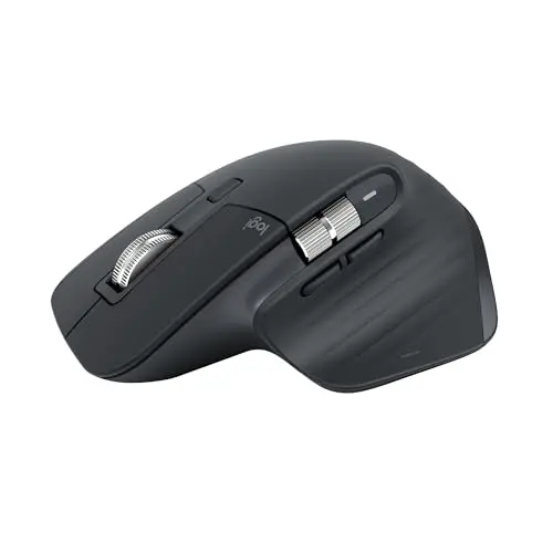 Logitech MX Master 3S – kabellose Maus mit schnellem Scrollen und ergonomischem Design, Dunkelgrau