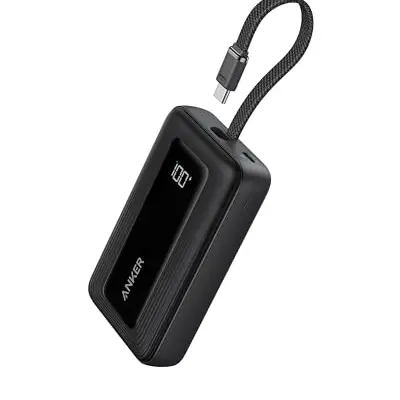 Anker Powerbank 20.000mAh 30W - Tragbares Ladegerät mit USB-C Kabel für iPhone, MacBook, Galaxy und mehr
