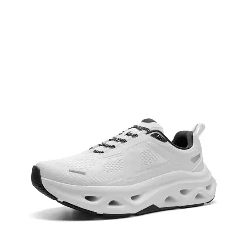 NORTIV 8 Herren Laufschuhe Leichtgewichtig Atmungsaktiv Weiß Größe 41