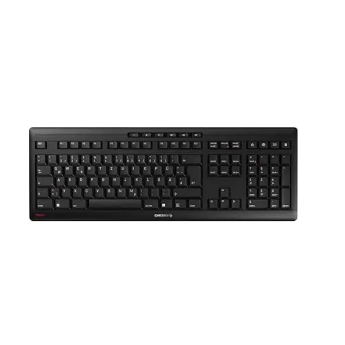 CHERRY Stream Wireless Tastatur, Deutsch, Schwarz