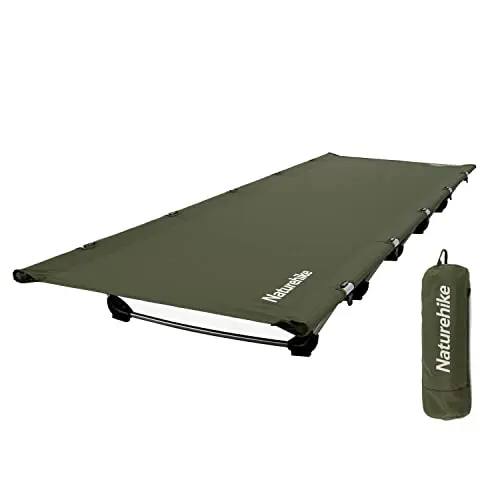Naturehike Campingbett, Ultraleichtes, Tragbares Klappbett, Für Zelten, Wandern, Rucksackreisen, Büro-Mittagspause, Bis 150kg