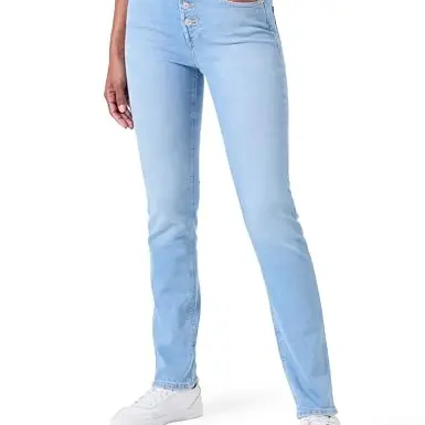 ONLY Damen Jeans ONLLILOU HW Slim, Light Blue Denim, Gr. 28W / 32L