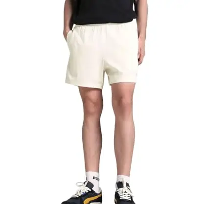 Puma Herren Shorts ESS Tape Woven 5 Zoll, Grün Moon