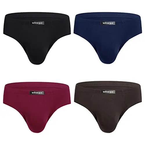 wirarpa Herren Slips Microfaser 4er Pack Unterhosen Größe S