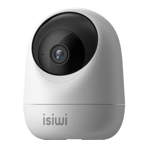 Isiwi Orb IP-Kamera, WiFi, HD 1080P, Panoramaansicht, Bewegungsmelder, Baby-Monitor mit Nachtsicht