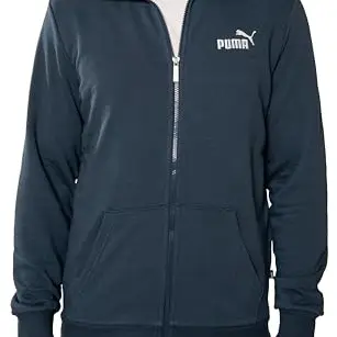 PUMA Sweatjacke Herren, Sportjacke ohne Kapuze, Statement Deluxe Edition, Dark Night, M