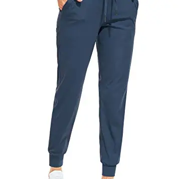 Libin Jogginghose Damen - Sportliche Freizeithose mit Taschen in Navy Blau, Größe M