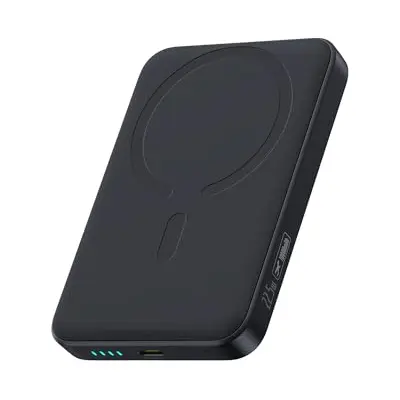 Baseus MagSafe Powerbank 10000mAh, 22.5W, Kabellose Powerbank für iPhone 16/15/14/13/12, Schwarz