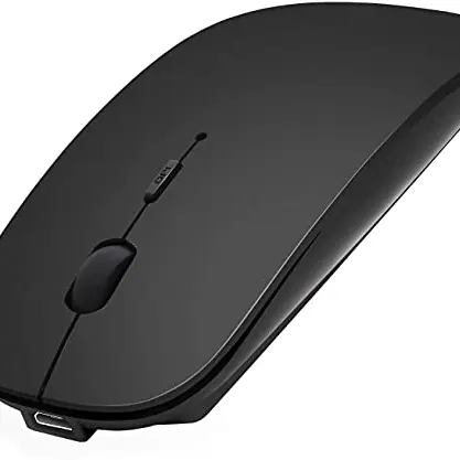 AE WISH ANEWISH Bluetooth Maus, geräuschlos, wiederaufladbar, kabellos für Mac, PC, iPad, iPhone, Windows, 3 DPI, Bluetooth 5.0