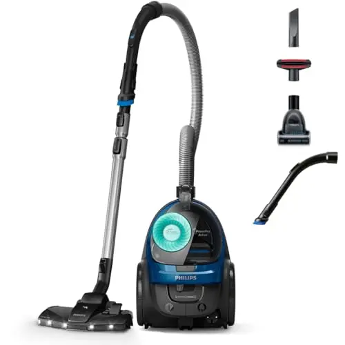 PHILIPS 5000 Serie Beutelloser Staubsauger – Kompakt, 900 W, Multi-Oberflächen-Reinigung, Hygienisches Entleeren
