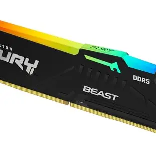 Kingston FURY Beast 16GB DDR5 Gaming Speicher 6400MT/s CL32 DIMM - Schwarz RGB