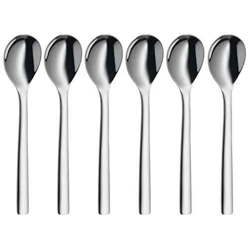 WMF Nuova Eierlöffel Set, 6-teilig, Edelstahl, 12 cm