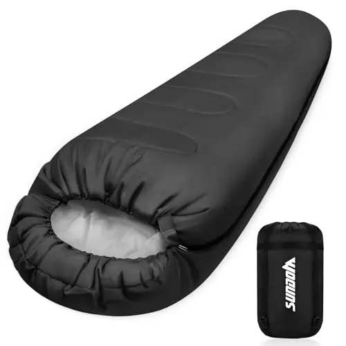 Outdoor Schlafsack für Camping - 3 Jahreszeiten, leicht und wasserabweisend, ideal für Reisen und Wandern