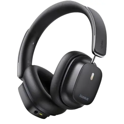 Baseus Wireless Noise Cancelling Kopfhörer mit 65H Spielzeit, Deep Bass und Faltbarem Design