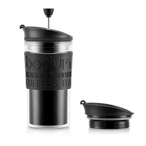 Bodum Travel Press Set Kaffeebereiter 0,35 l, Schwarz