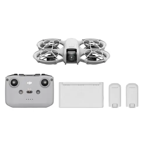 DJI Neo Fly More Combo - Minidrohne mit 4K Kamera, selbstfliegend, Handstart, QuickShots, inklusive RC-N3 und 3 Akkus