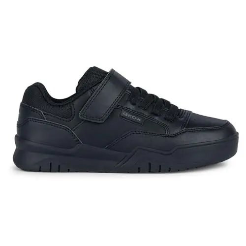 Geox Herren J Perth Boy Sneaker, Schwarz, EU 37
