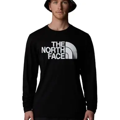 THE NORTH FACE Half Dome T-Shirt Herren, Langarm, TNF Black, Größe M