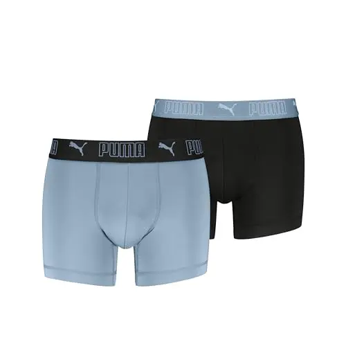 Puma Herren Microfiber Boxer Briefs in Native Blue, Größe S