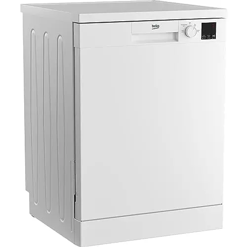 Beko DFN04321W Geschirrspüler 60 cm, 13 Maßgedecke, Halbe Beladung, Weiß