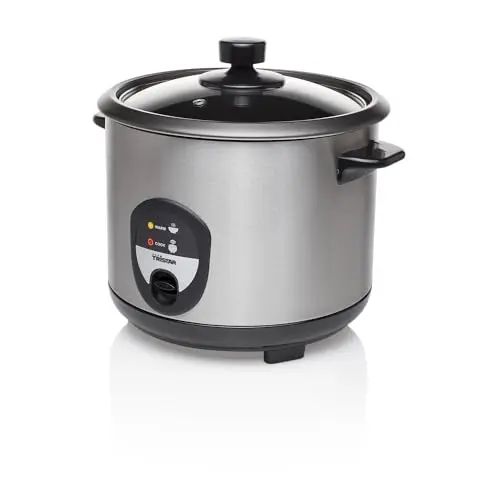 Tristar Reiskocher 1,5 Liter für 10 Personen mit Warmhaltefunktion, 500W, Edelstahl, RK-6127