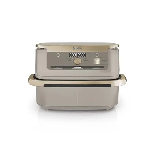 Ninja Foodi FlexDrawer Heißluftfritteuse, Dual Zone, Stone Gold AF500EUSD