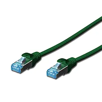 DIGITUS LAN Kabel Cat 5e - 1m - Geschirmtes RJ45 Netzwerkkabel - Grün