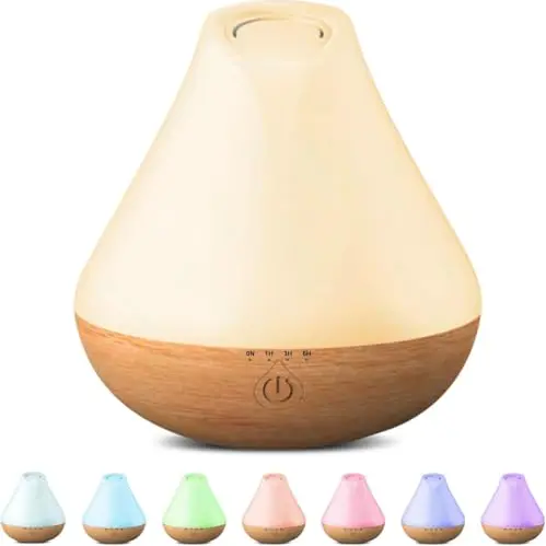 PureMist Aroma Diffuser 100ml für ätherische Öle mit 7-farbigem LED und 4 Timer