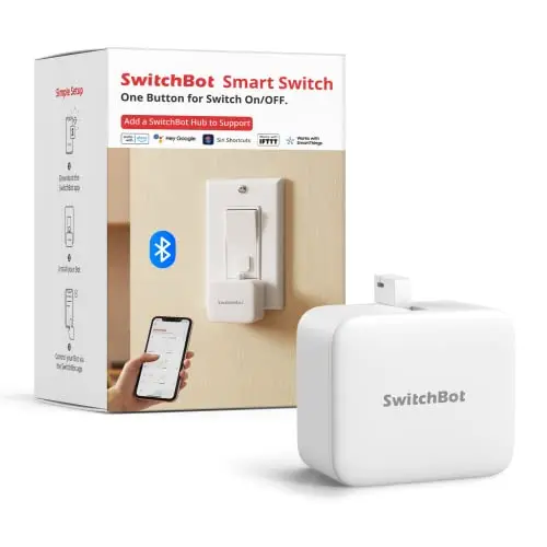 SwitchBot Smart Bluetooth Switch - Machen Sie Schalter intelligent, App- und Timer-Steuerung