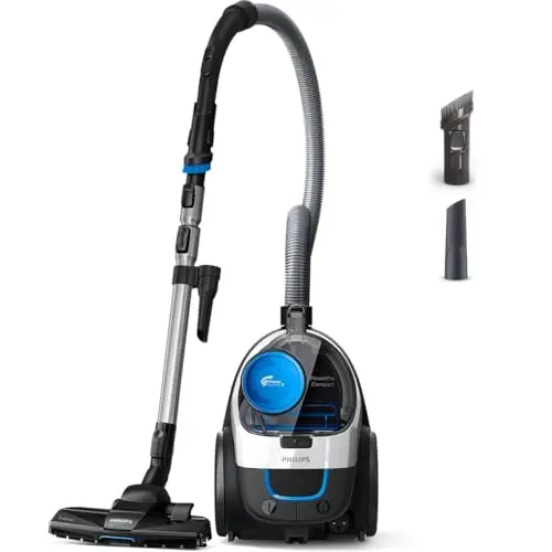 Philips PowerPro Compact Kabellos Staubsauger – Leicht, Beutellos, für Hartböden und Teppich, mit HEPA-Filter