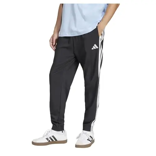 Adidas Essentials 3-Streifen Herren Jogginghose, Schwarz, Größe L