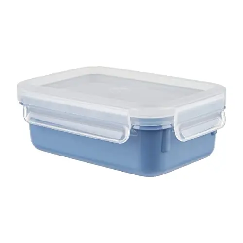 Emsa Clip & Close Frischhaltedose 0,55L - 100% auslaufsicher, BPA-frei, Aqua Blau