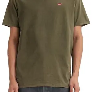 Levi's Herren Original Housemark T-Shirt, Olive Night, XL