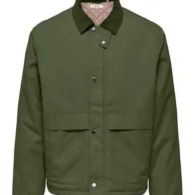 Only & Sons Herren Jacke Onskosmo Padded, Olive Night