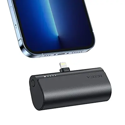 VEGER 5000mAh Power Bank, 20W PD Mini Powerbank für iPhone 13/12/11 und mehr, schnelles Aufladen