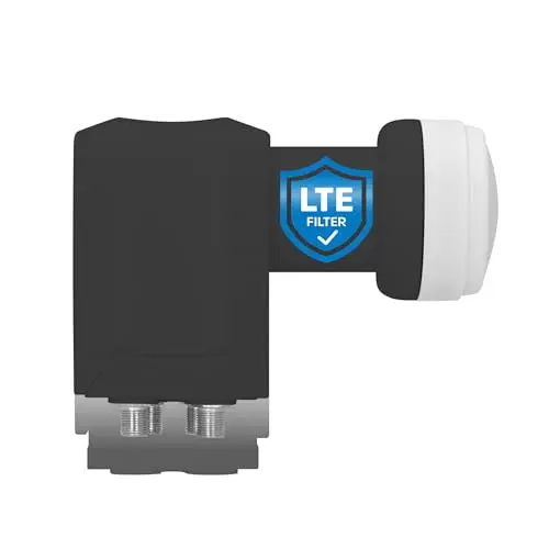 TechniSat Quattro LNB für Multischalter - mit LTE Filter & Wetterschutzkappe, Premiumqualität
