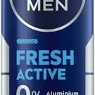 NIVEA MEN Fresh Active Deospray, 48h Schutz ohne Aluminium mit frischem Duft (150 ml)