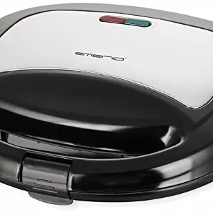 Emerio Doppel Sandwich Maker, BPA-frei, schnell aufheizend, leicht zu reinigen, schwarz
