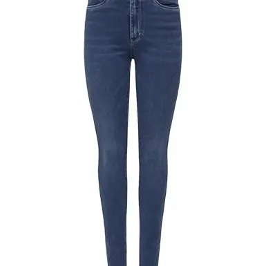 ONLY NOS Damen Skinny Jeans ONLROYAL HW, Blau, Größe XS