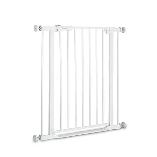 Hauck Clear Step Autoclose 2, Weiß - Kinderschutzgitter, verstellbare Breite 75-80 cm, selbstschließend, ohne Bohren