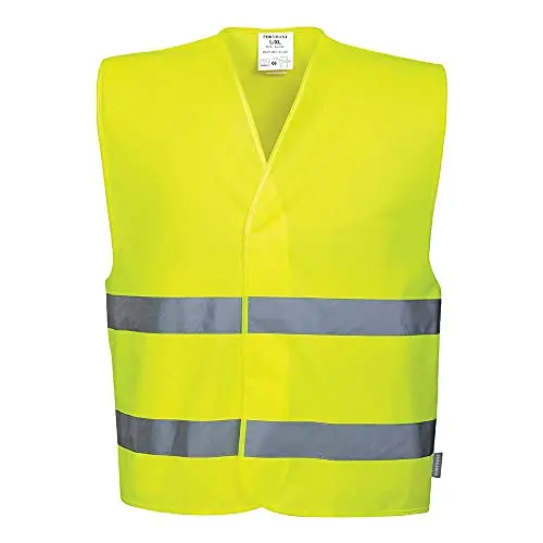 Portwest Warnschutzweste mit zwei Reflexstreifen, Größe XX/3X, Farbe Gelb