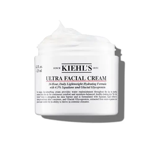 KIEHL'S Ultra Facial Cream - leichte Feuchtigkeitscreme für trockene und empfindliche Haut, 72 h Pflege